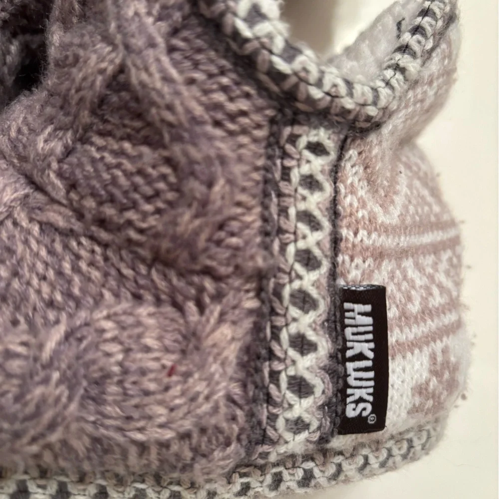Muk Luks Gray Knit Slippers - Picture 3 of 6